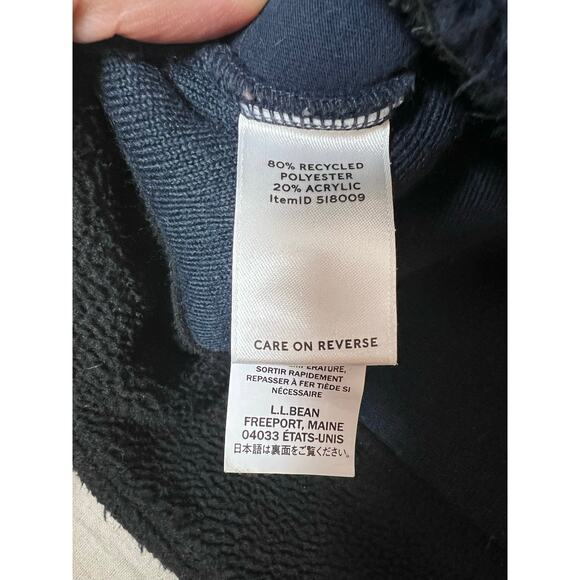 L.L. Bean Signature Sherpa Jacket Women's Medium Kangaroo Pocket Half Zip - Picture 3 of 7